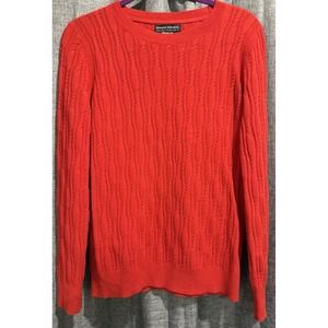 Banana Republic Filpucci Italian Yarn Red Long Sleeve Light Sweater Size Medium